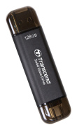 Transcend ESD310C Thunderbolt technology 128 GB USB Type-A / USB Type-C USB 3.2 Gen 2x2 Black