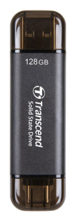 Transcend ESD310C Thunderbolt technology 128 GB USB Type-A / USB Type-C USB 3.2 Gen 2x2 Black