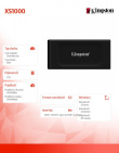 Kingston SSD XS1000 1TB USB3.2 Gen2 External