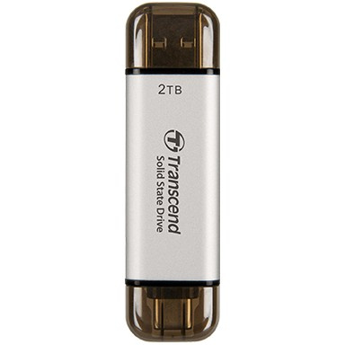 TRANSCEND ESD310S 1TB External SSD USB 10Gbps Type C/A Silver