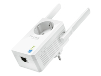 TP-LINK 300Mbps WLAN-N Wall Plugged Range Extender with Pass Through Atheros 2T2R 2.4GHz 802.11n/g/b Power on/off Repeater Button