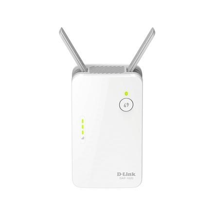 D-Link | AC1300 Wi-Fi Range Extender | DAP-1620 | 802.11ac | Mesh Support No | 400+867 Mbit/s | 10/100/1000 Mbit/s | Ethernet LAN (RJ-45) ports 1 | No mobile broadband | MU-MiMO No | Antenna type External