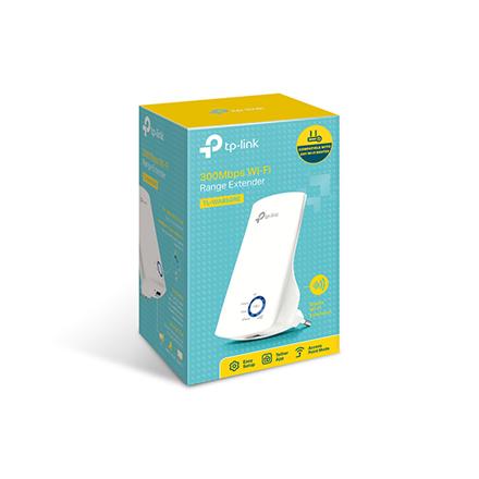 TP-LINK | Extender | TL-WA850RE | 802.11n | 2.4GHz | 300 Mbit/s | 10/100 Mbit/s | Ethernet LAN (RJ-45) ports 1 | MU-MiMO No | no PoE | Antenna type 2xInternal