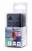 Gembird WNP-RP300-03-BK bridge/repeater Network repeater 300 Mbit/s Black