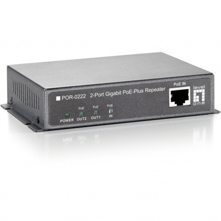 2x GE PoE-Repeater POR-0222 PoE