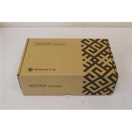 Восстановленный. MikroTik RouterBOARD RB5009UPr+S+IN, DEMO | RouterBOARD | RB5009UPr+S+IN | No Wi-Fi | 10/100/1000 Mbit/s | Ethernet LAN (RJ-45) ports 7 | Mesh Support No | MU-MiMO No | No mobile broadband | 12 month(s) | DEMO