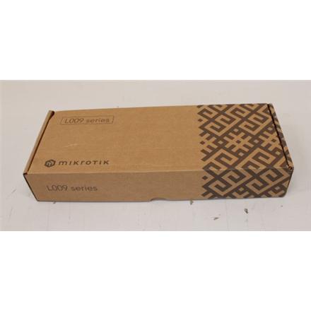 Renew. MikroTik Router L009UiGS-RM, DAMAGED  PACKAGING, UNPACKED, USED | Router | L009UiGS-RM | No Wi-Fi | 10/100/1000 Mbit/s | Ethernet LAN (RJ-45) ports 8 | Mesh Support No | MU-MiMO No | No mobile broadband | 1x USB 3.0 type A | 12 month(s) |