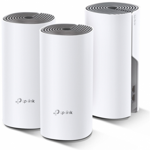 TP-LINK Deco E4 Mesh-WLAN 3-Pack (Router, 2 Extender) (AC1200)