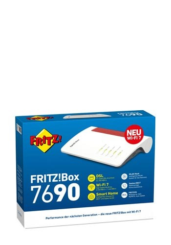 FRITZ!Box 7690 wireless router 2.5 Gigabit Ethernet Dual-band (2.4 GHz / 5 GHz) White