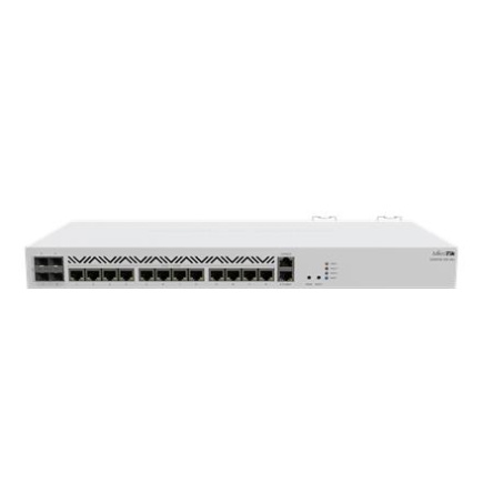 Mikrotik Cloud Core Router CCR2116-12G-4S+, 16-CORE 2 GHZ ARM CPU, 16 GB DDR4 RAM, 4x10G SFP+ ports, 13xGigabit LAN ports, 1x RJ45 Serial port, 1x M.2 slots, 16 core CPU, 16 GB RAM, Dual redundant power supply, RouterOS L6 | Cloud Core Router |