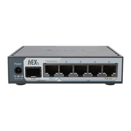 MikroTik hEX S (2025) | 10/100/1000 Mbit/s | Ethernet LAN (RJ-45) ports 5 | Mesh Support No | MU-MiMO No | No mobile broadband