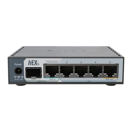 MikroTik hEX S (2025) | 10/100/1000 Mbit/s | Ethernet LAN (RJ-45) ports 5 | Mesh Support No | MU-MiMO No | No mobile broadband
