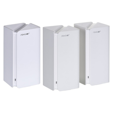 Tenda MX21 Pro(3-pack) Tri-band (2.4 GHz / 5 GHz / 6 GHz) Wi-Fi 6 (802.11ax) White Internal