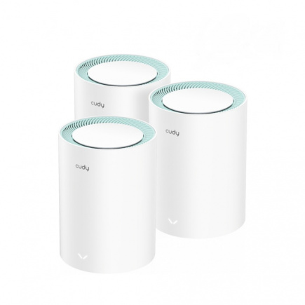Cudy M1300 3-PACK mesh wi-fi system Dual-band (2.4 GHz / 5 GHz) Wi-Fi 5 (802.11ac) Valge 1 Internal