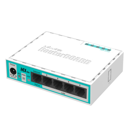 Mikrotik hEX lite wired router Valge