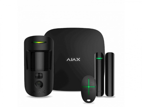 AJAX Alarm system StarterKit Cam Hub2, MC, DP, Space Control czarny