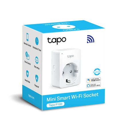 TP-LINK | Mini Smart Wi-Fi Socket | Tapo P100 (1-pack) | White
