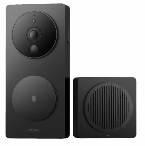 Aqara Smart Video Doorbell G4, 1080p, must - Nutikas uksekell kaameraga / SVD-C03