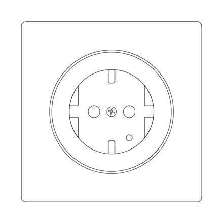 FIBARO Walli Outlet type F, Black Z-Wave EU | Fibaro