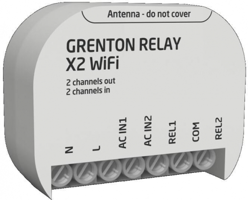 Relay output module (2 outputs) Grenton / flush mount / Wi-Fi