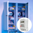 Qoltec Electronic timer PC0629, DIN rail