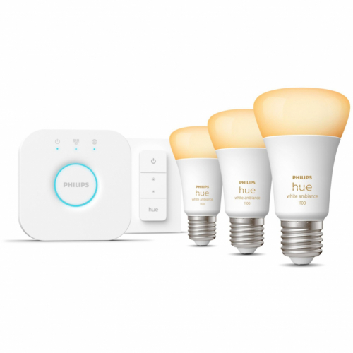 Philips Hue White Amb.E27 3er Starter Set inkl DS 3x800lm 75W.