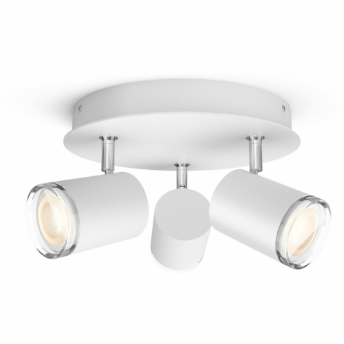 Philips Hue White Amb.Adore Spot Rondell 3flg weiß 3x350lm DS