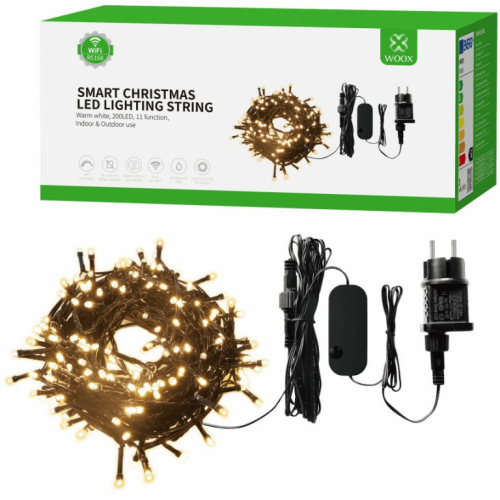 WOOX R5168 Smart Christmas LED Lighting String 20mtr - 230 Lumen