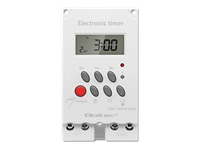 QOLTEC 50629 Electronic timer PC0629 for DIN rail / LCD