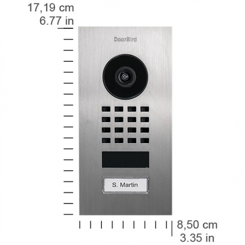 DoorBird D1101V IP Video Türstation Unterputz Edelstahl V2A