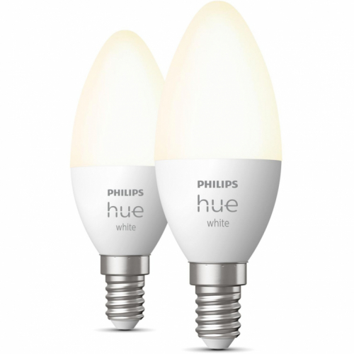 Philips Hue White E14 Kerze Doppelpack 2x470lm