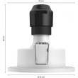Philips Hue White & Color Ambiance Xamento Einbauspot Silber 1x4.2W