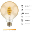 Hombli smarte Filament Glühbirne, G95, E27, CCT, Amber