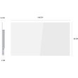 Hombli smartes Infrarot Glas Heizpanel 2024 600W weiß