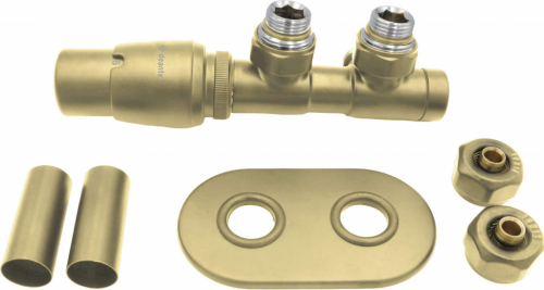 Thermostatic valve for bathroom radiator - left WLONONWCRFXNR