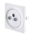 Fibaro Walli N socket-outlet R/TV+SAT White