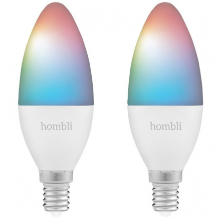 Hombli smarte Glühbirne, 4,5W, E14, RGB, CCT, 1+1 Promo Pack