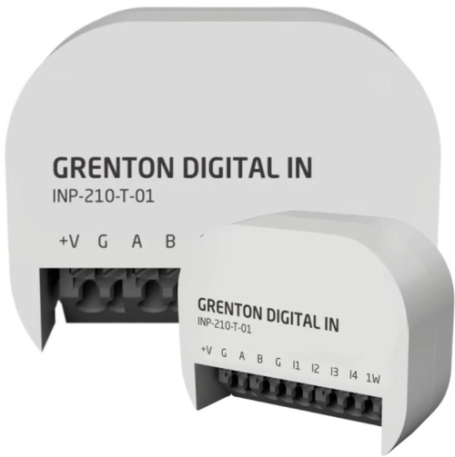 Digital input module (4 inputs) / supports 1-wire / flush mounting / TF-Bus