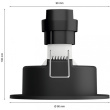 Philips Hue White & Color Ambiance Centura Einbaustrahler 3 flg. Aluminium 3x4.2W