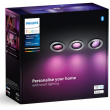 Philips Hue White & Color Ambiance Centura Einbaustrahler 3 flg. Aluminium 3x4.2W