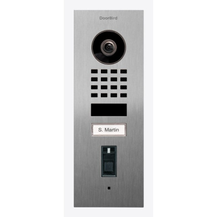 DoorBird IP Video Türstation D1101FV Fingerpr. Edels. V2A