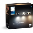 Philips Hue White Ambiance Milliskin Einbaustrahler 3 flg. Aluminium 3x350lm