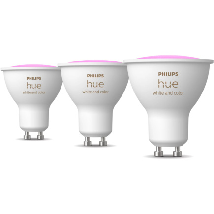 Philips Hue White & Color Ambiance GU10 Dreierpack 3x350lm