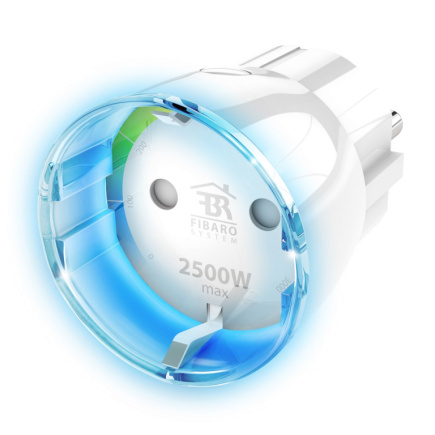 Fibaro FIBEFGWPF-102-5 power plug adapter Type F Valge