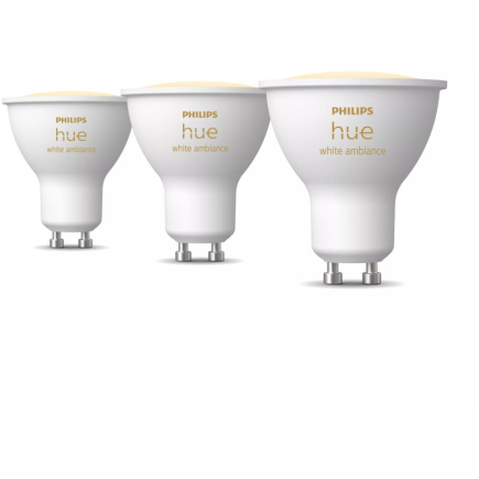 Philips Hue White Ambiance GU10 Dreierpack 3x350lm