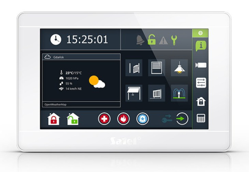 SATEL KEYPAD INT-TSI-W GRAPHIC 7 INCHES (Valge)