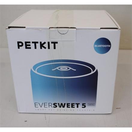 Taastatud. Petkit P4106 (W5CC) Eversweet 5 Wireless Mini | PETKIT Smart Pet Drinking Fountain | Eversweet 5 Wireless Mini | Capacity 1 L | Filtering | Material Ceramic | White | UNPACKED, USED, SCRATCHED