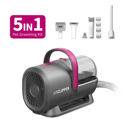 Petkit FurWaker 5-ühes (AirClipper), vaakumfunktsioon, valge/hall - Lemmikloomade hoolduskomplekt / LM4