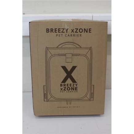 Renew. Petkit Breezy xZone Pet Carrier-Grey | PETKIT Pet Carrier | BP3 X ZONE | Grey | USED, DIRTY HANDLE
