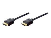 ASSMANN HDMI cable High Speed with Ethernet TYP A 1.4 AWG32 golded M/M 2xshielded black/grey 5,0m